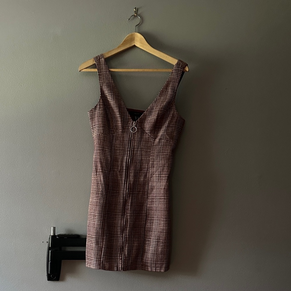 Corduroy Plaid Dress for Fall